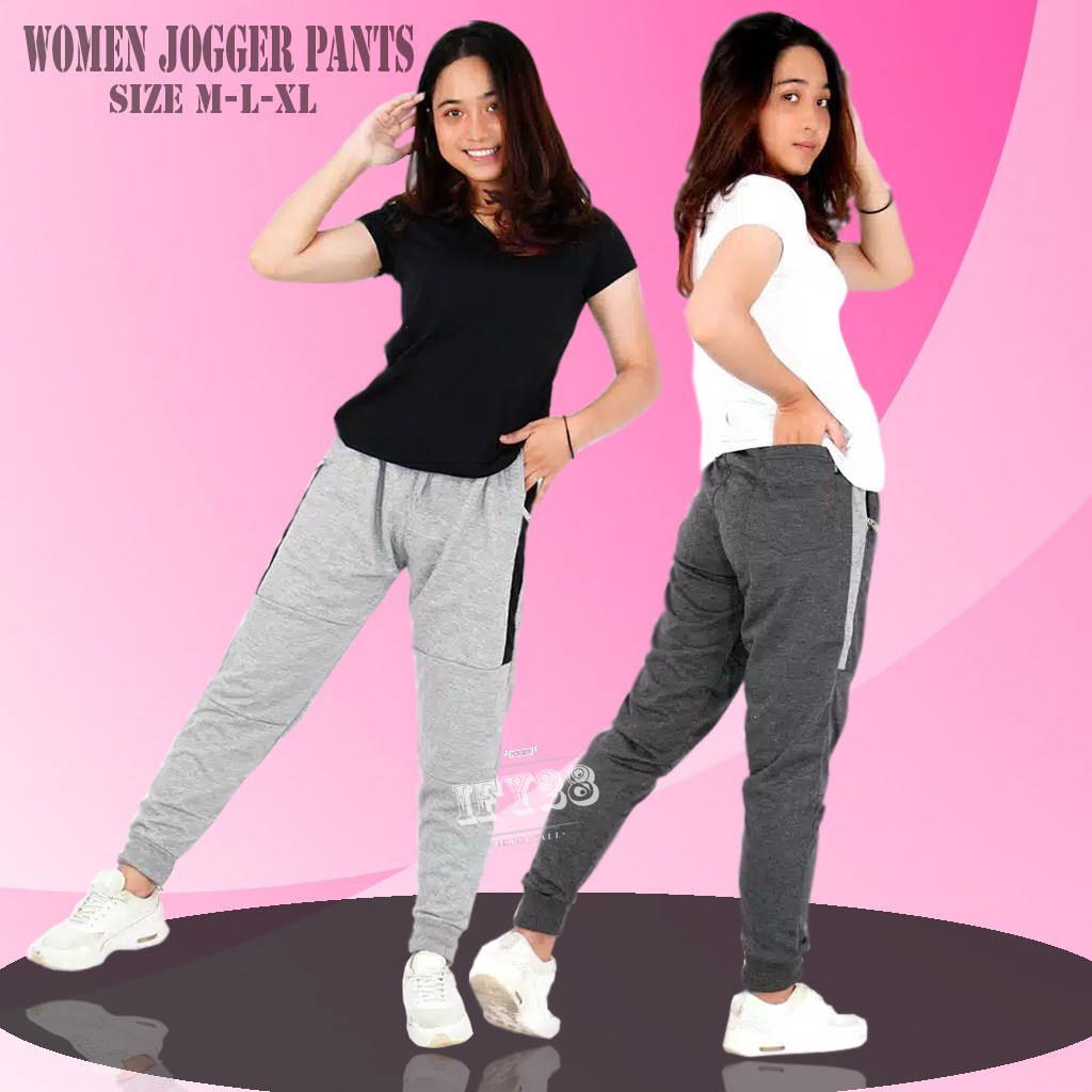 Celana Jogger Wanita Jogger Pants Katun Stretch Bahan Celana Jogger Wanita Jogger Pants Katun Stretch Bahan