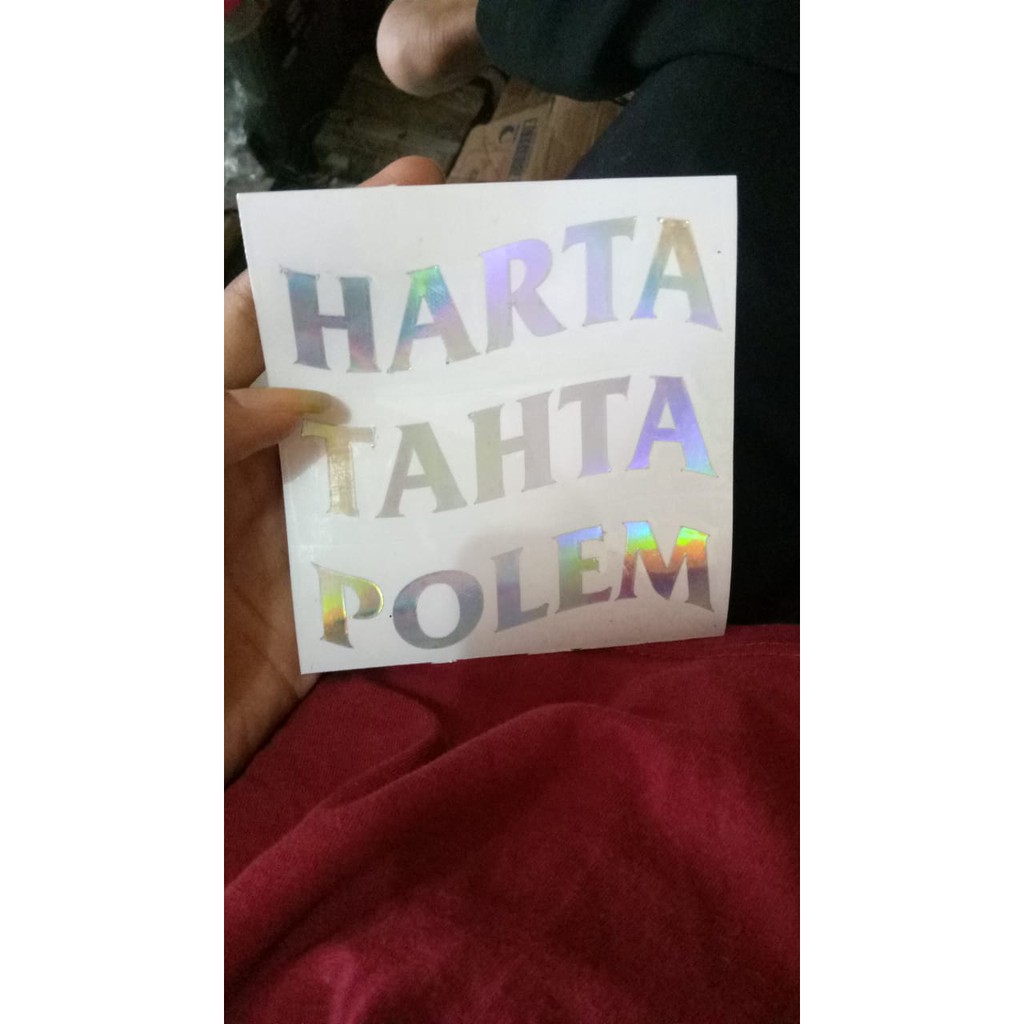 

sticker hologram Harta Tahta Custom Duofullo