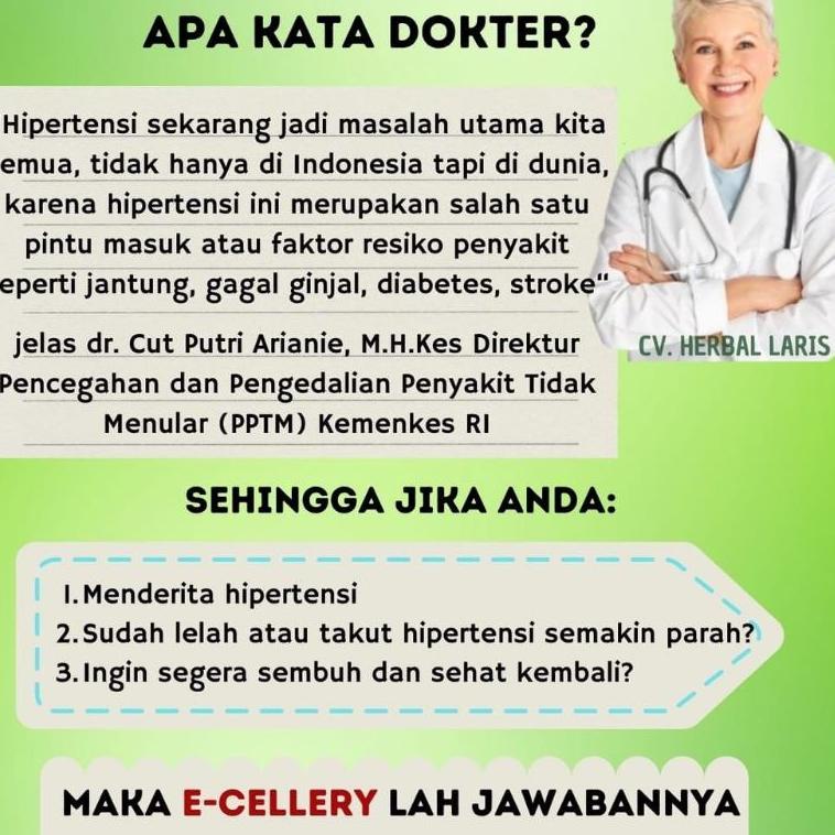 

Diskon Spesial // InH kapsul e cellery obat darah tinggi hipertensi asli original bpom ampuh //Obral@murah