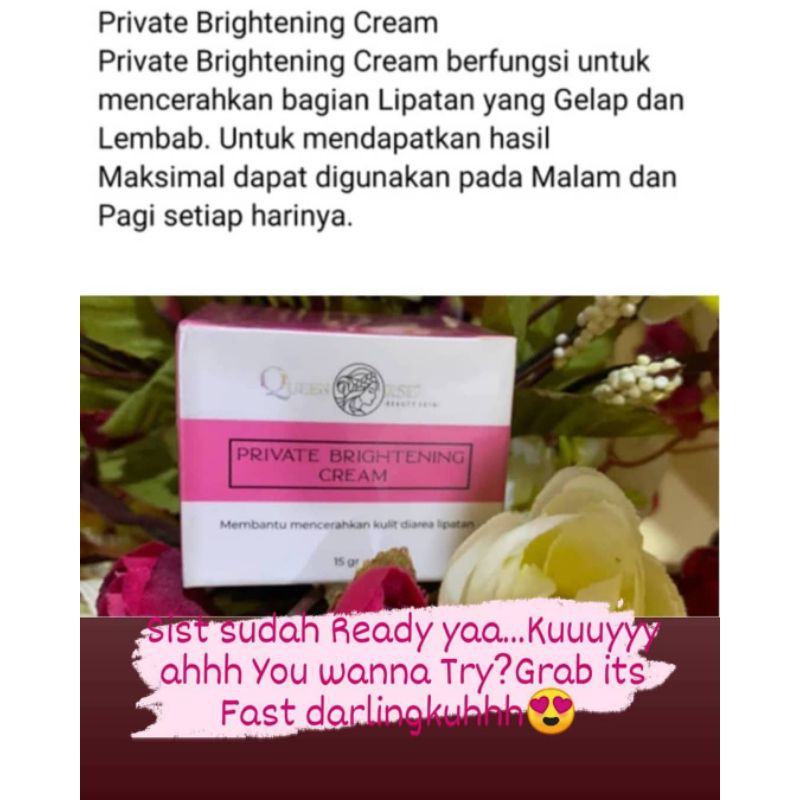 PEMUTIH KETIAK RSD (PRIVATE BRIGHTENING CREAM RSD) FREE HAIR MASK
