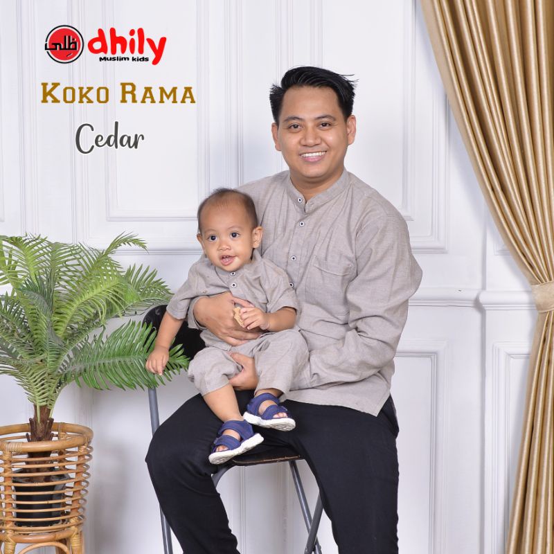 DHILY - BAJU KURTA KOKO ANAK RAMA, Baju Koko Couple Ayah Anak