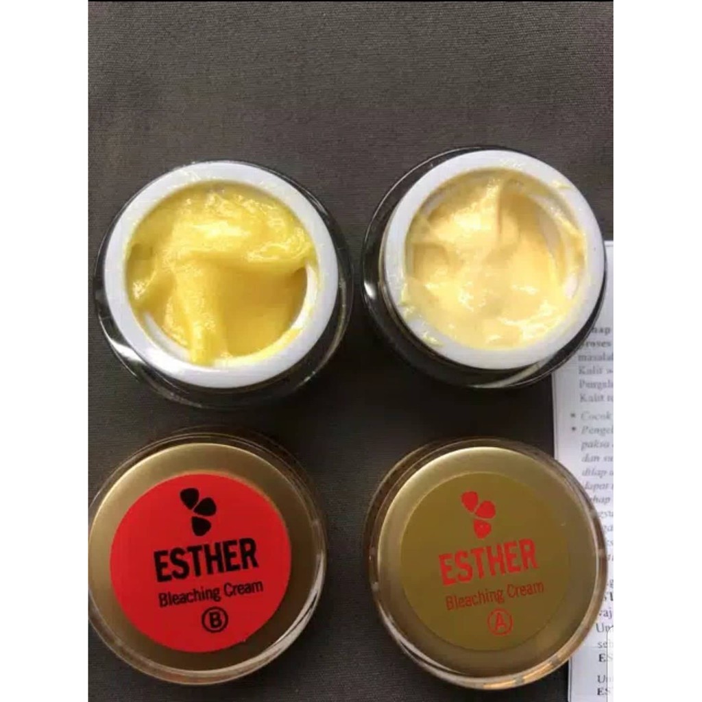 CREAM ESTHER GOLD SET - AB DAN SM - WHITENING &amp; BLEACHING - KRIM ESTER HOLO - ADA HOLOGRAM