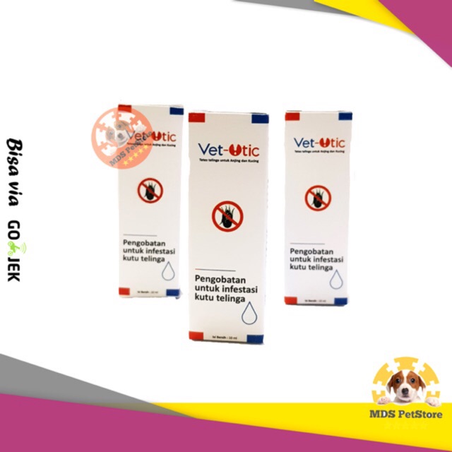 Vet Otic 10 Ml Vetotic Obat Tetes Anti Kutu Telinga Anjing