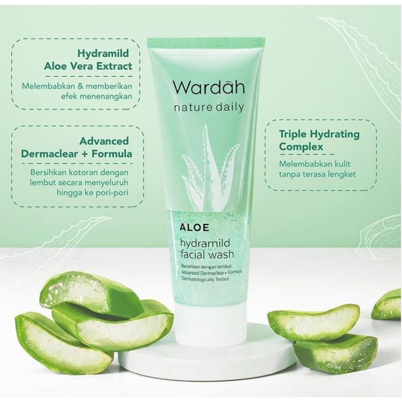 WARDAH Nature Daily Aloe Hydramild Facial Wash 100ml