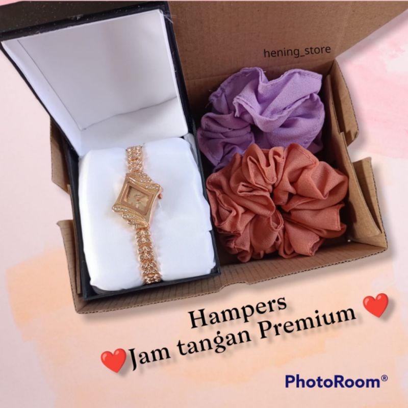 

Hampers jam tangan premium cocok buat kado pacar,teman.Kado wisuda, ulang tahun cewe