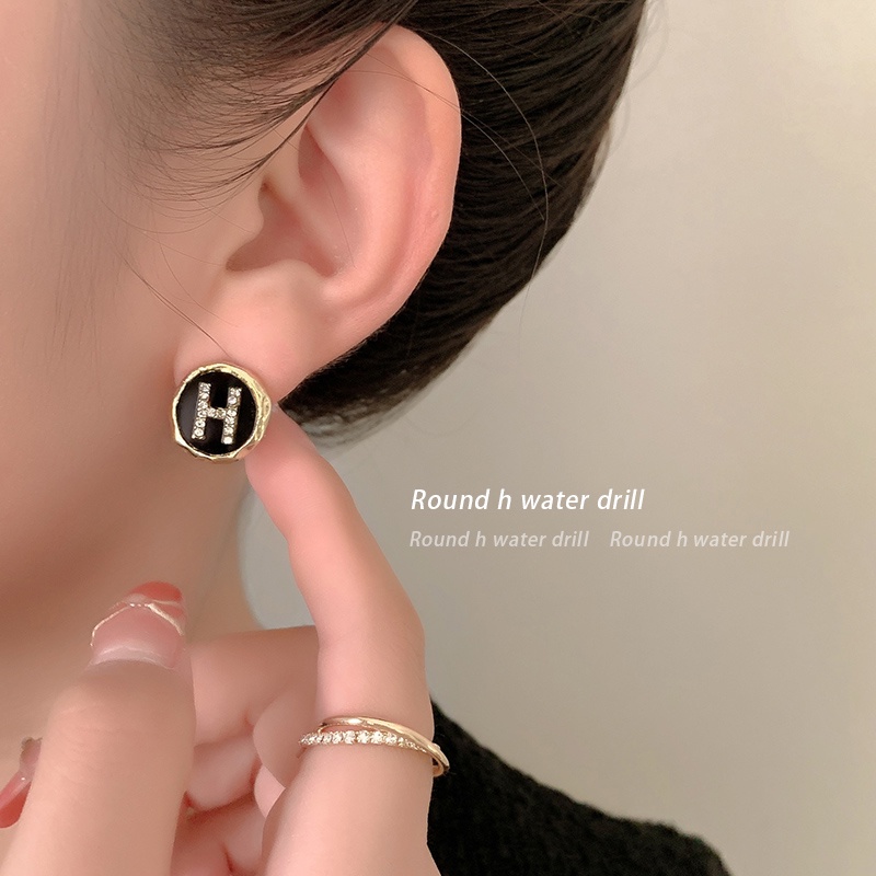 Anting Tusuk Desain Bintang Hias Berlian Gaya Korea Untuk Wanita