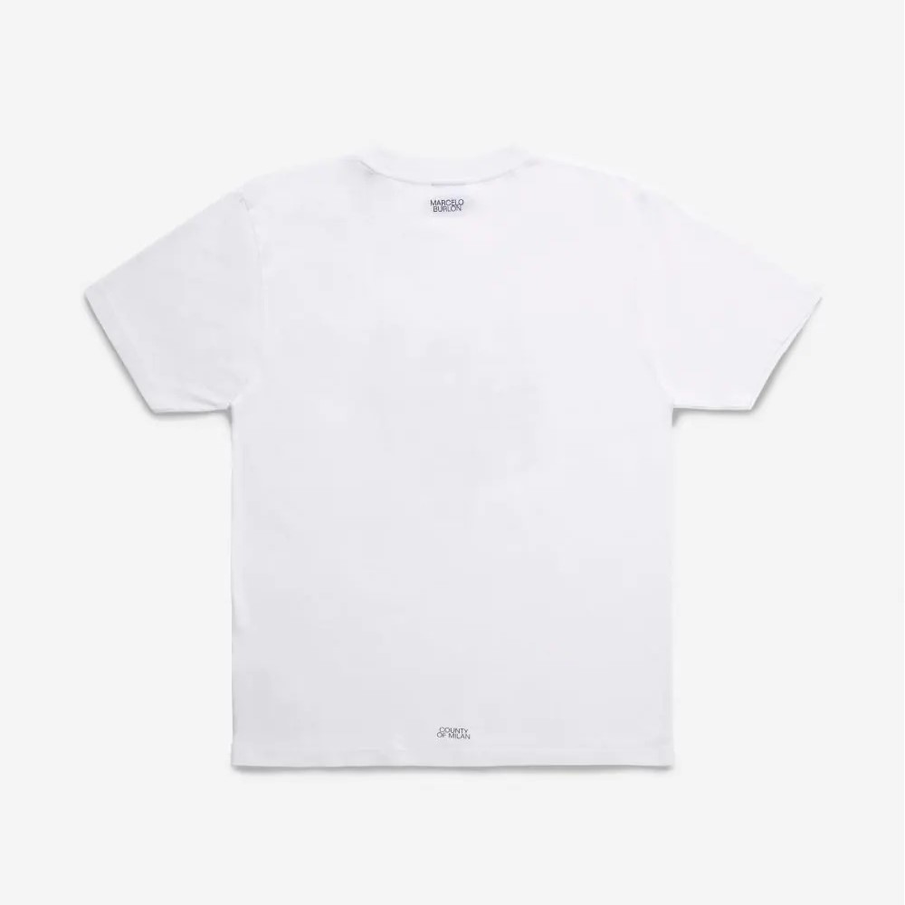 Mrcelo Burlon FW21 Cross Wolf Tee White/Grey 100% Authentic