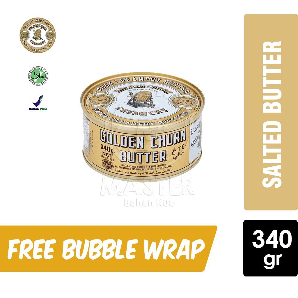 

Salted Butter Golden Churn Butter Creamy Roombutter Rombutter [Kaleng 340 gr]