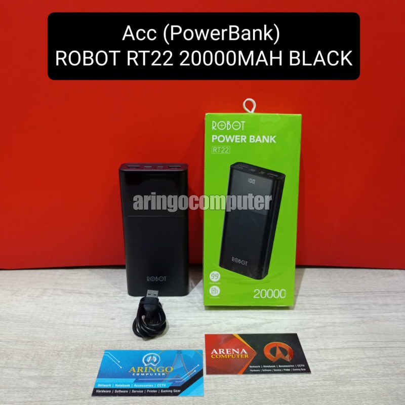 Acc (PowerBank) ROBOT RT22 20000MAH BLACK