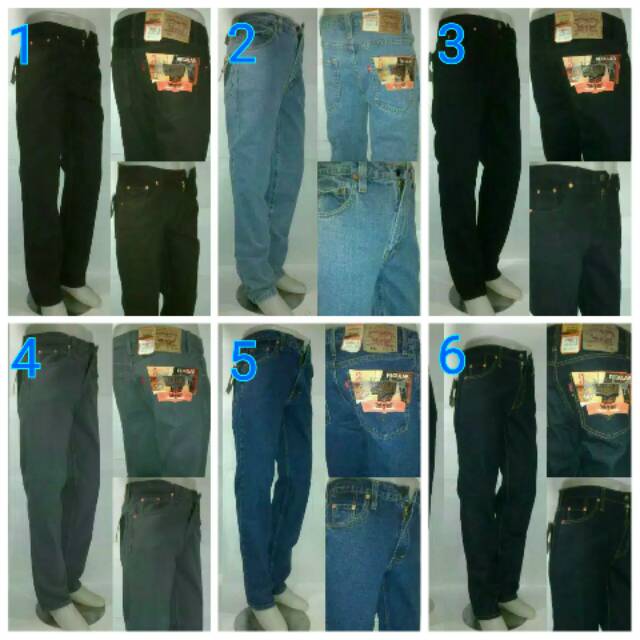  Celana  Jeans  Pria Fallas  Standar Fit Big Size Jumbo Ukuran 