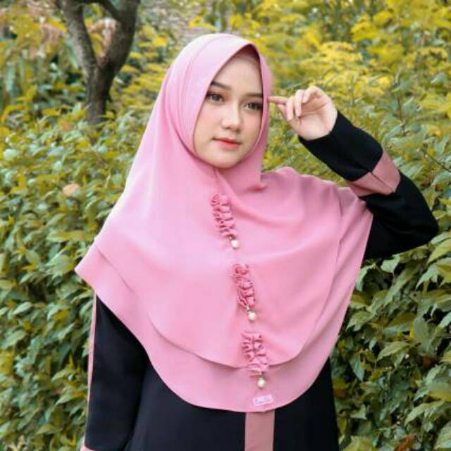 Jilbab Kerudung Bergo Hijab Instant Linalivia Rivelin Terbaru Krudung Wanita Cantik Hamidah jakarta 
