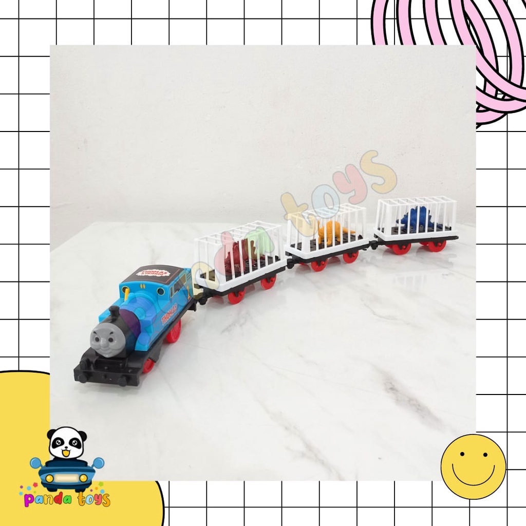 PANDA TOYS SEMARANG Mainan Track Train Thomas Pengangkut Dino 05039