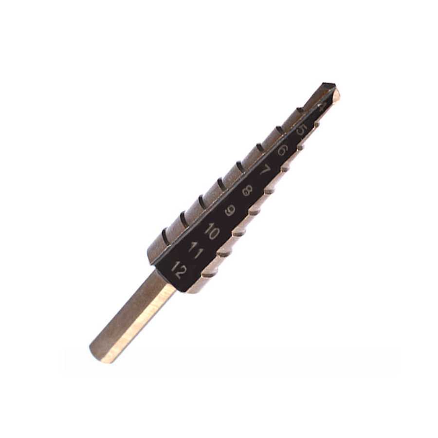 Drillpro Mata Bor Pagoda Spiral Drill Titanium HSS 5 PCS - BIHH480