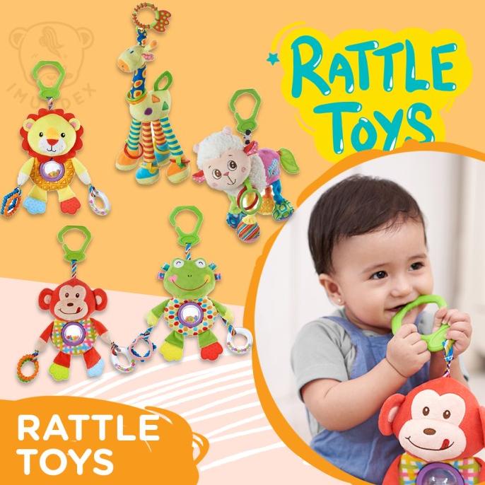 IMUNDEX boneka multifungsi / Teether gigitan / rattle / Kerincingan