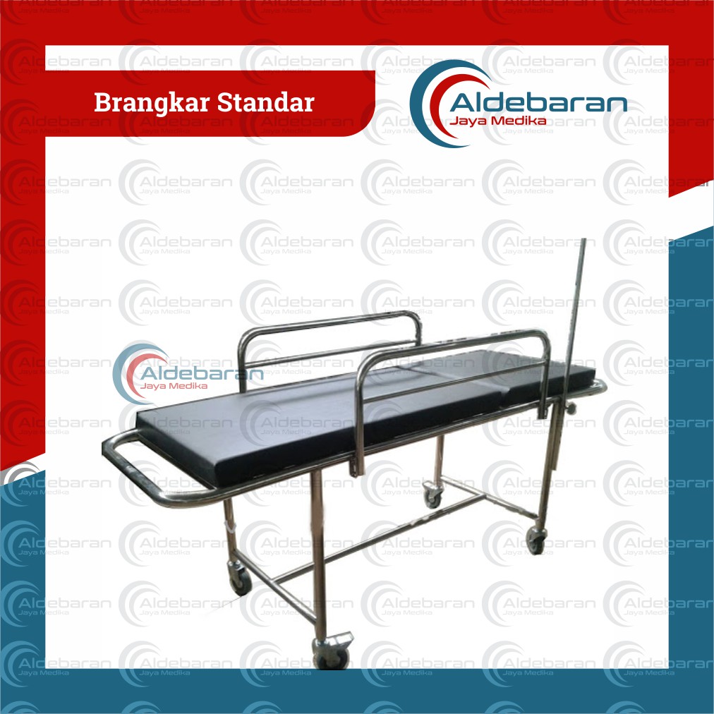 Brangkar Dorong Pasien Sederhana Bahan Stainless steel | Brangkar Pasien
