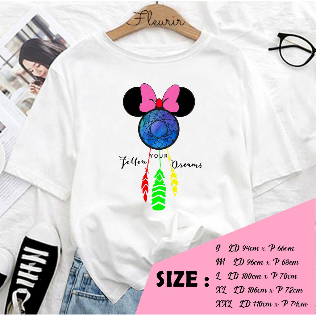 FLEURIR - BAJU UNISEX DEWASA DREAM MINIE LENGAN PENDEK TEE UNISEX WANITA PRIA