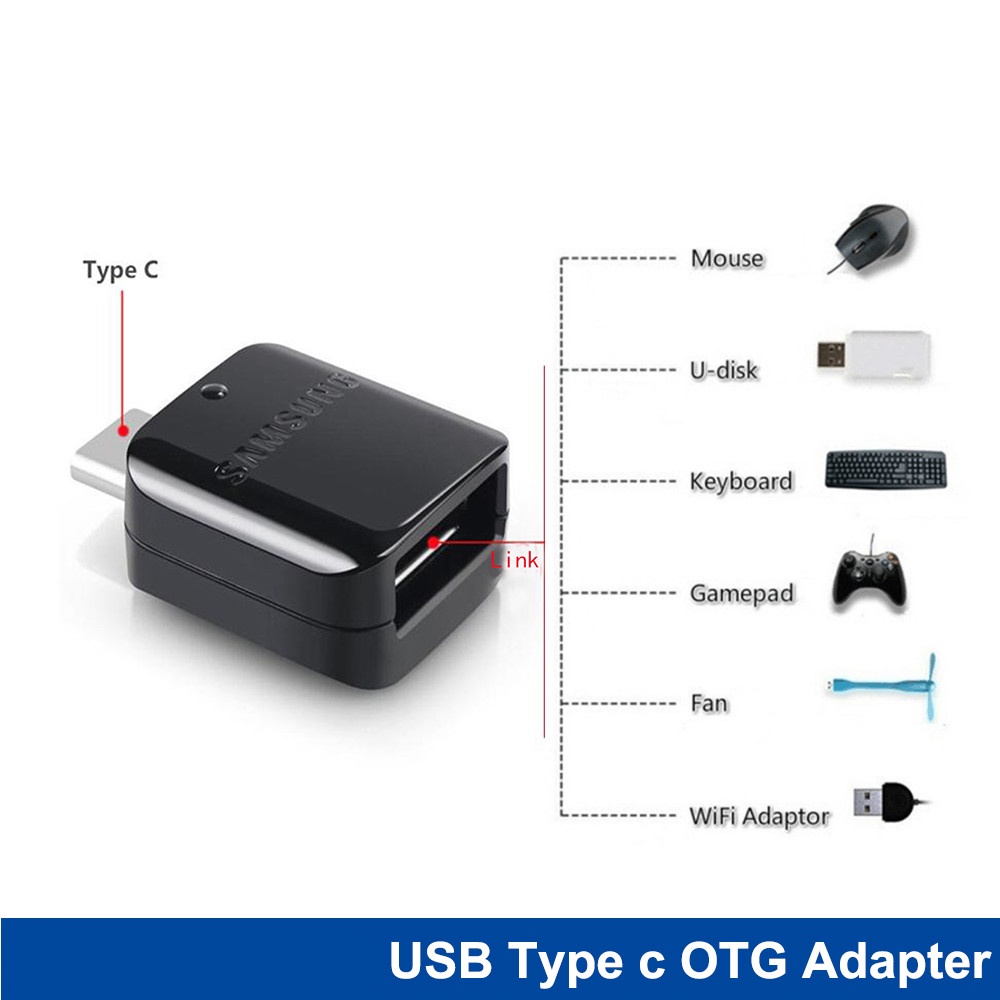 Kabel Adapter Konverter USB Ke Tipe C Male Ke USB Female