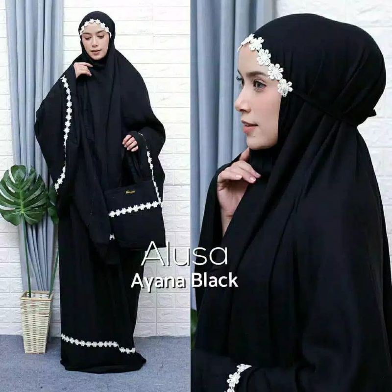 mukena dewasa polos katun