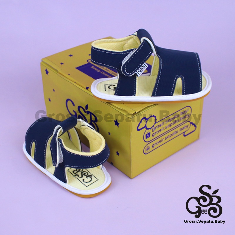 sepatu bayi sendal bayi sandal bayi laki laki perempuan prewalker bayi  umur 2 - 12 bulan model casual S02 polos ringan  fleksibel &amp; Anti Slip