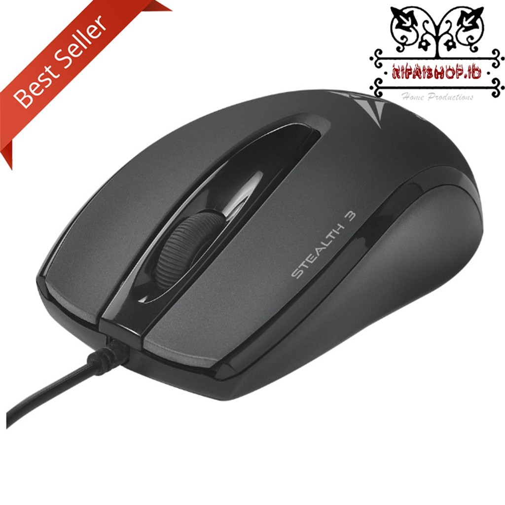Alcatroz Silent Mouse Wired Stealth 3 Garansi 2 tahun