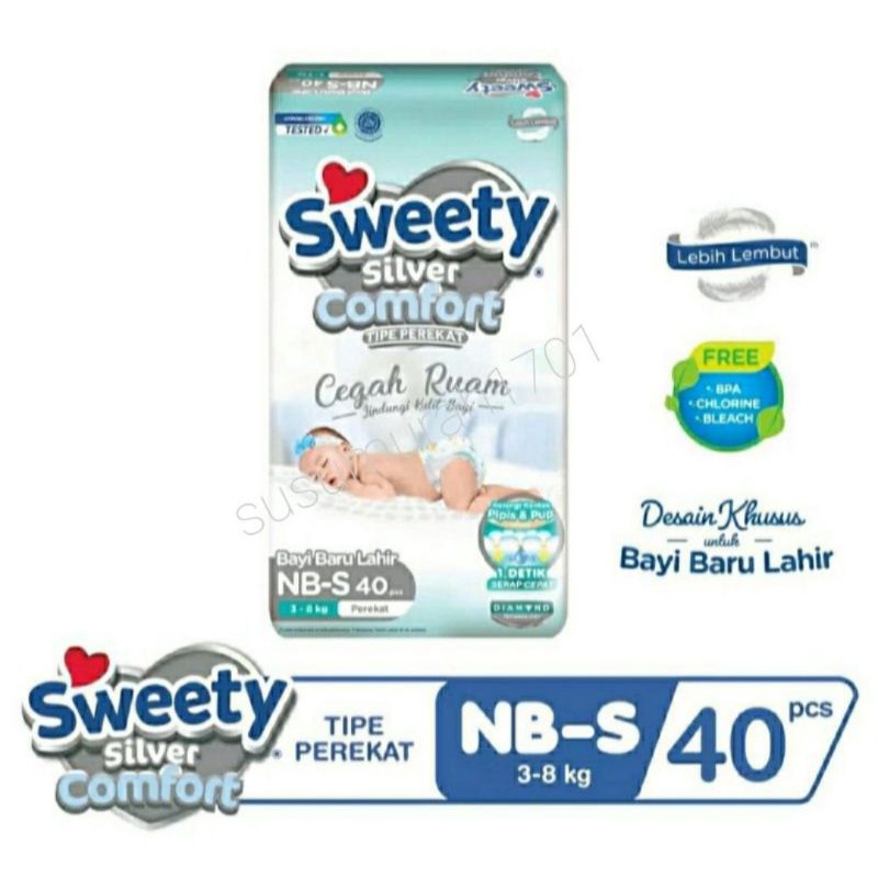 SWEETY SILVER Comfort Perekat NBS_40