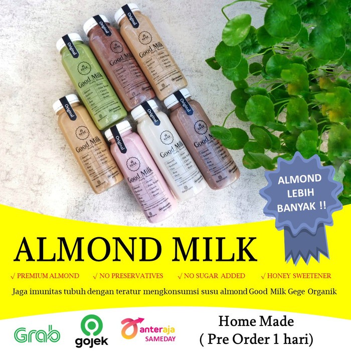 

Susu Almond Milk Homemade Premium Imun ASI Booster