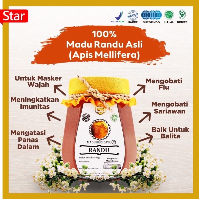 

[COD] Madu Randu / Lebah Apis Melifera - Garansi Murni & Asli 100% - Wild Bee-kemasan ekonomis