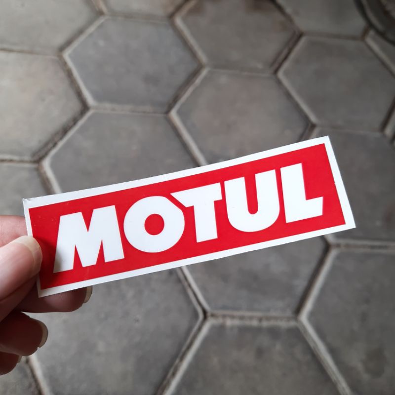 

Stiker Printing Cut Motul 10cm Sticker Print Cut Sponsor Motor Mobil Termurah