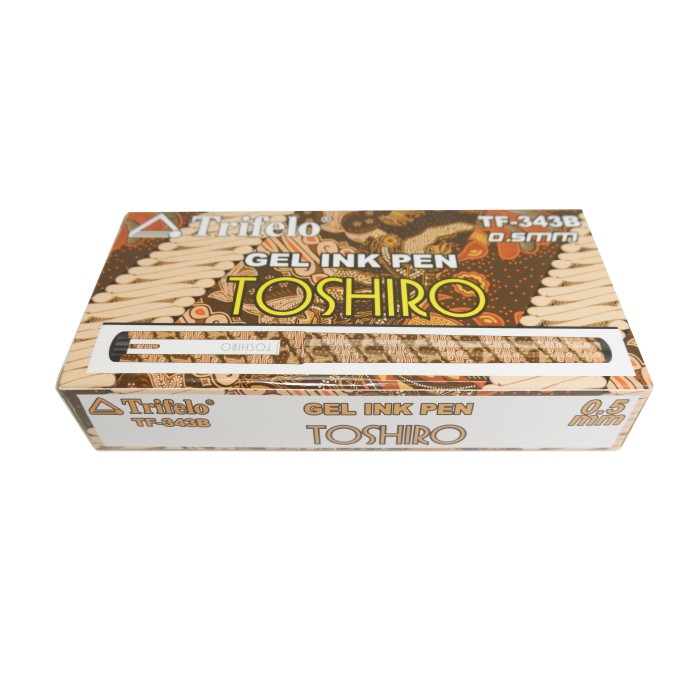 

ATH TrifeLO Pen Batik Toshiro Tinta Hitam TF-343B (0,5 mm) Isi 12 Pcs