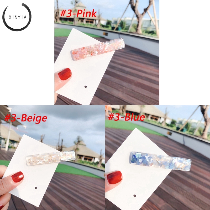 Ins Sweet Shell Hairpin Geometric Hair Clip Women Clips Hairclips Accessories