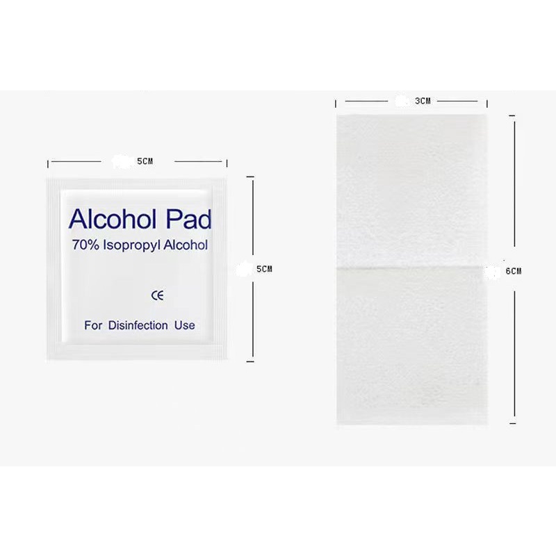 Alkohol Cotton pads Pembersih dan disinfectan 75% / alkohol kuku / alkohol pad / pembersih layar hp / 6x3cm