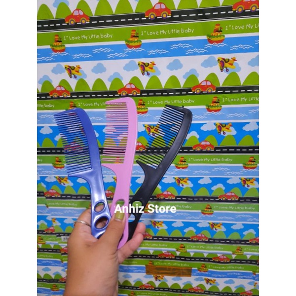 Souvenir Sisir Besar Sisir rambut souvenir pernikahan murah Sisir Lubang 3 kemas plastik