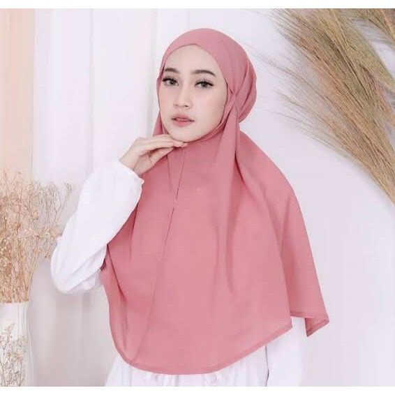 Hijab Bergo Maryam Diamond  Kerudung Khimar Tali Premium