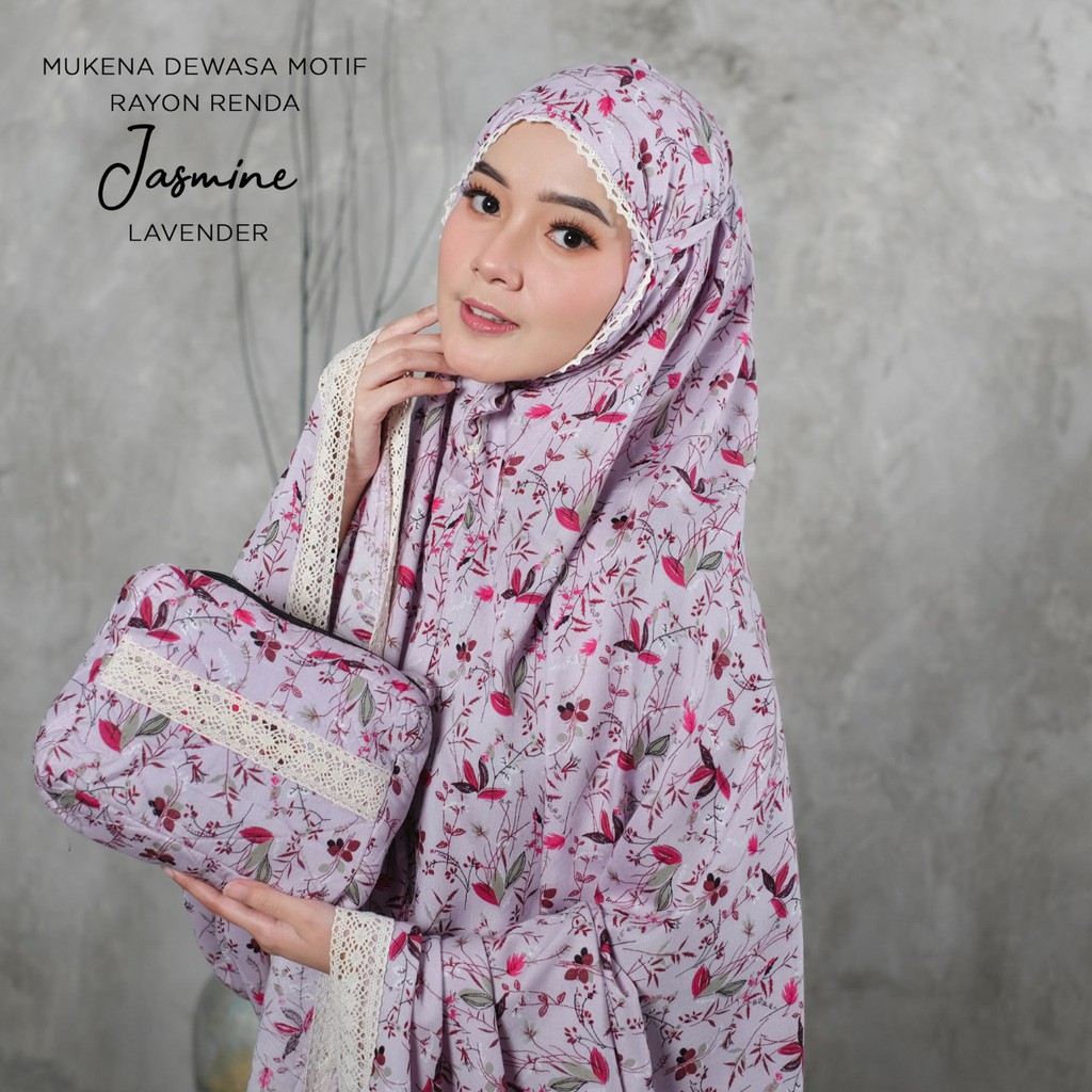 PUSAT MUKENA TASIK - MUKENA MOTIF RAYON RENDA DEWASA JASMINE