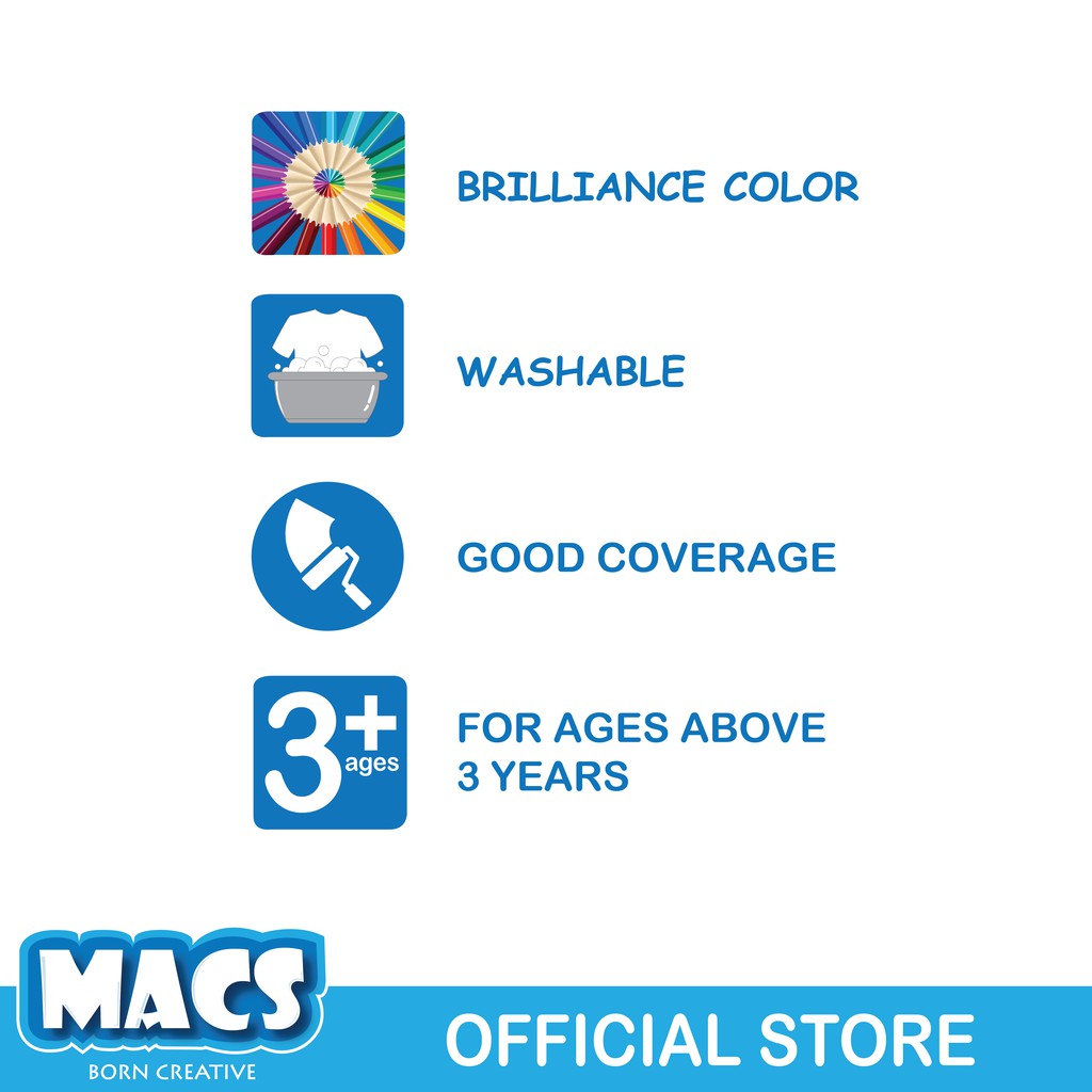 Macs Gel Crayon 6 Warna Colors-2