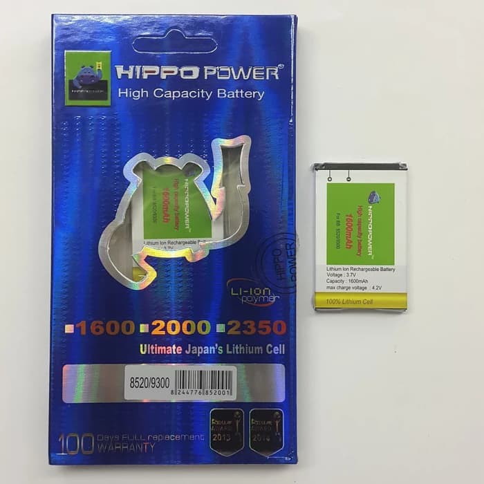 Hippo Power 1600Mah Battery For Blackberry Gemini, Gemini 3G
