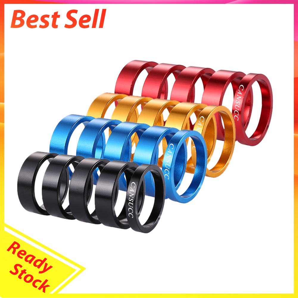 5/10mm Aluminum MTB Bike Front Fork Washer Sets Bicycle Stem Headset Spacer