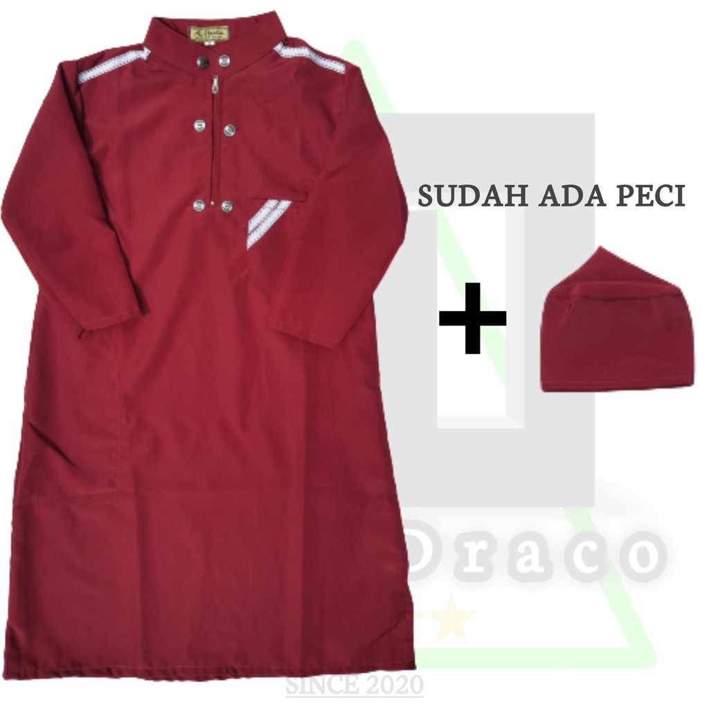 Jubah Anak / Gamis Anak Laki-laki / Koko Anak / Baju Muslim Anak Usia 1-16 Tahun