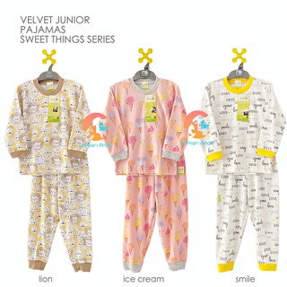  VELVET  JUNIOR  Piyama Girl Baju  Tidur Anak  Size 3 Tahun 