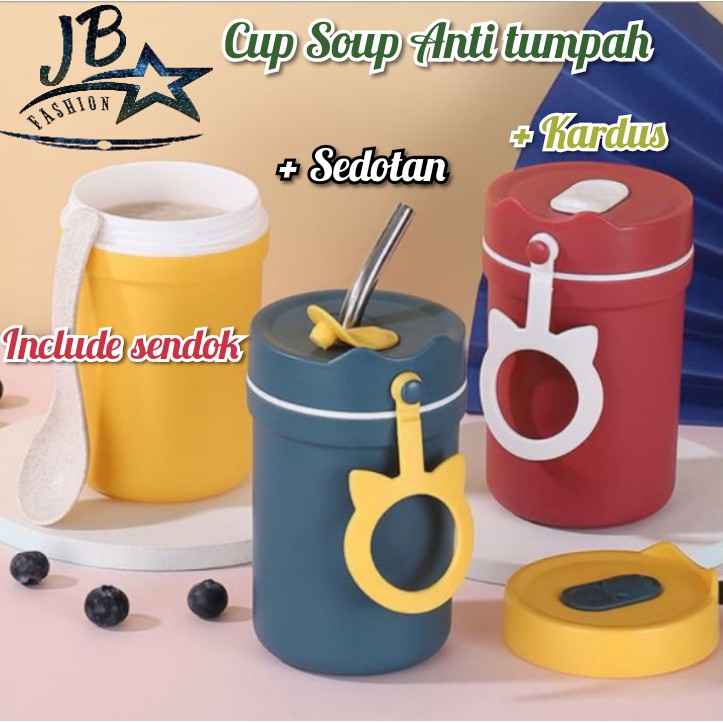 Thermos makan anak cup soup wadah makan dan minum / wadah bubur bayi