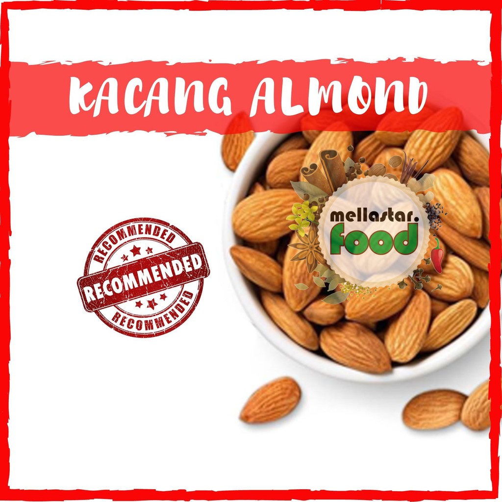 

Kacang Almond Panggang Roasted Almond kacang almond panggang kupas 100 gr