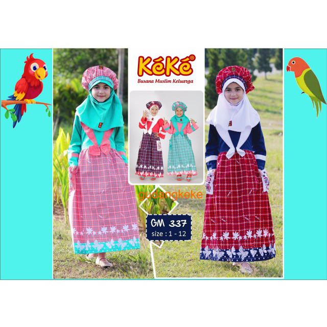 KEKE GM 337 GAMIS ANAK PEREMPUAN KEKE BUSANA MUSLIM