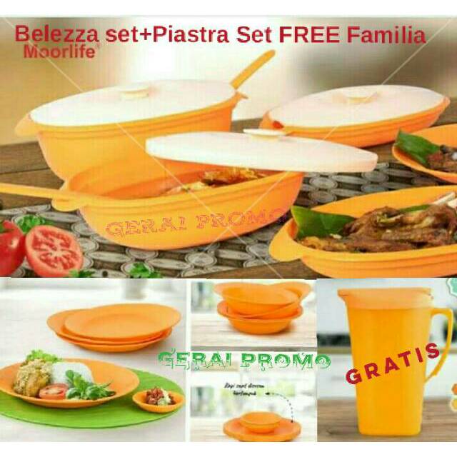 Moorlife Promo Piastra dan Belleza (Set Piring dan Tempat Saji Plastik Food Grade Premium Quality)