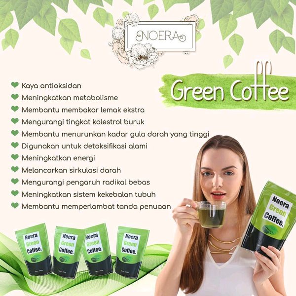 [BUY 1 GET 1 GIFT] Ready BPOM Noera Green Coffee | Kopi Hijau Pelangsing