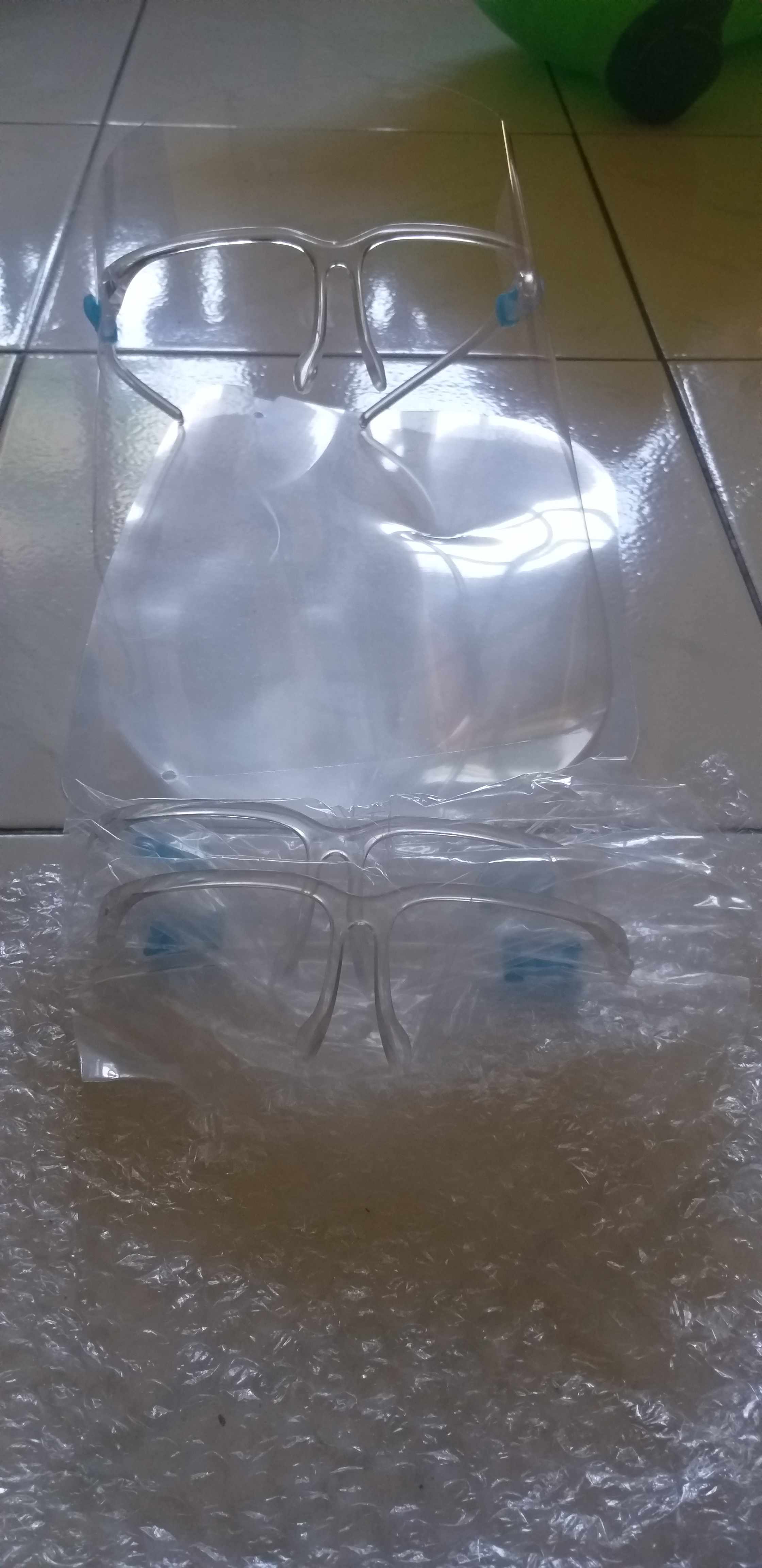 Amigoa Kacamata Goggles Transparan Proteksi Full Face