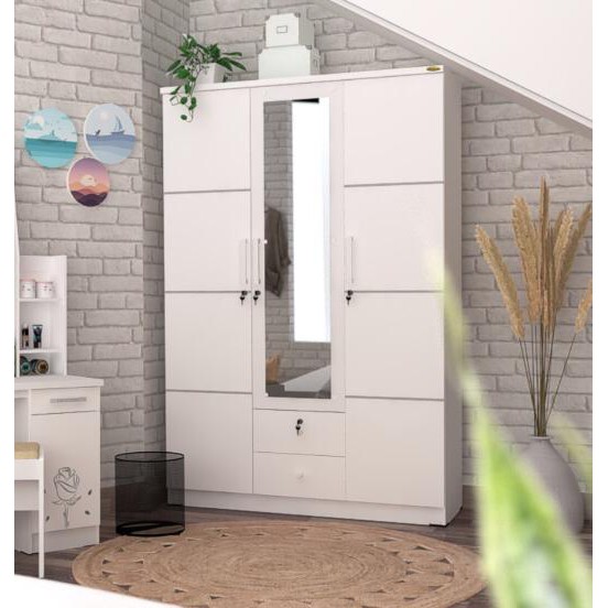 LEMARI PAKAIAN 3 PINTU LPP 32 LR