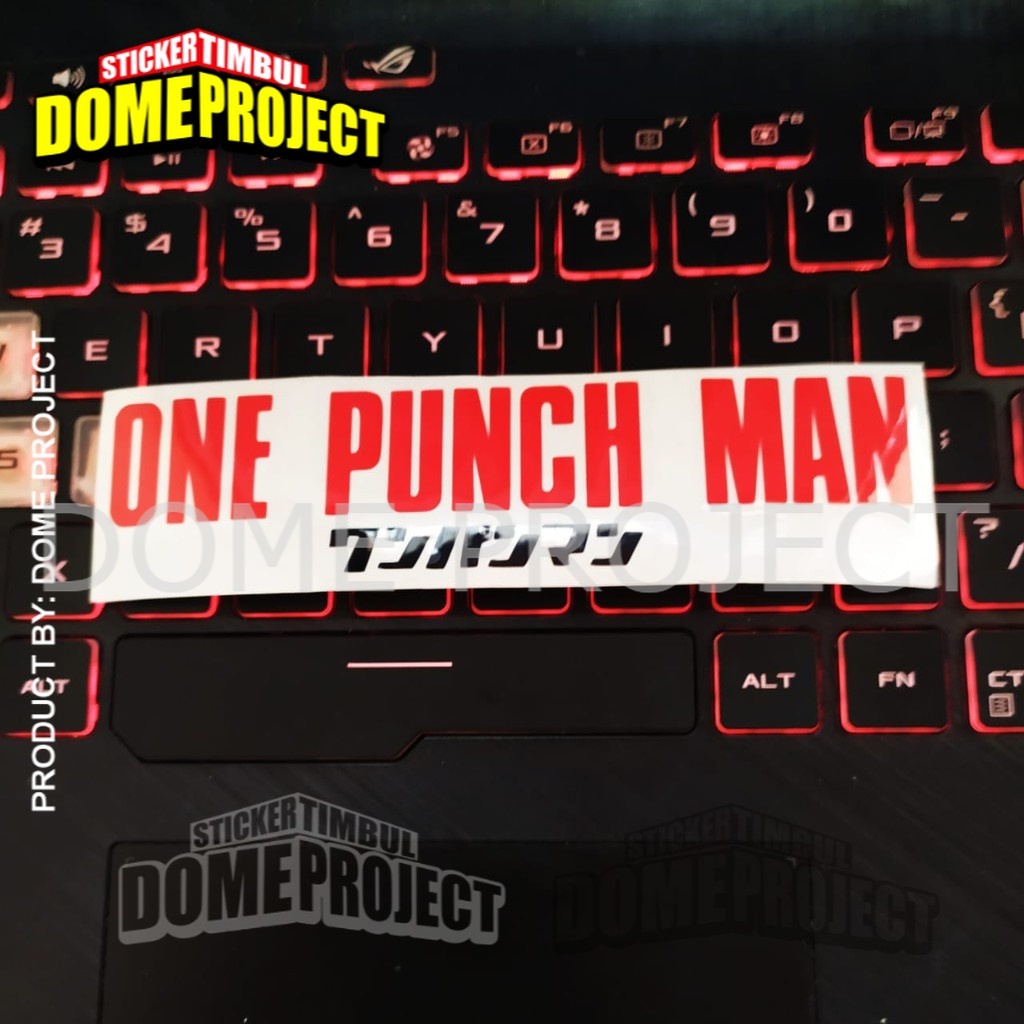 [PROMO BUY 3 GET 1] ONE PUNCH MAN STIKER CUTTING AKSESORIS BODY MOBIL DAN KACA MOBIL