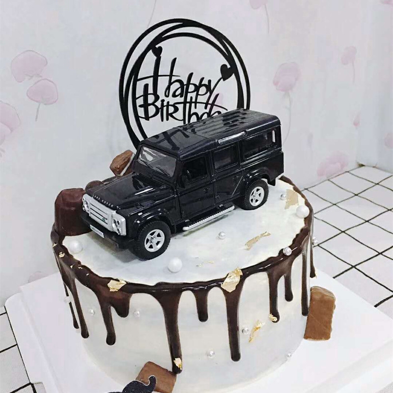 Topper Kue Aneka Desain Bahan Akrilik untuk Hiasan