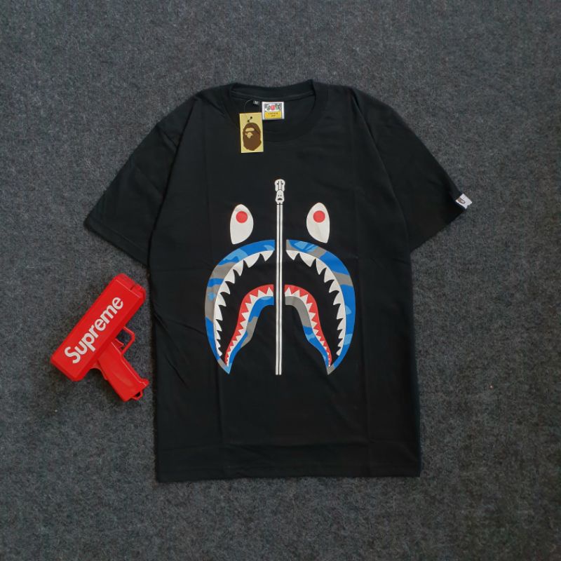 KAOS BAPE SHARK A BATHING APE / AAPE - BAJU ORIGINAL MIRROR PREMIUM