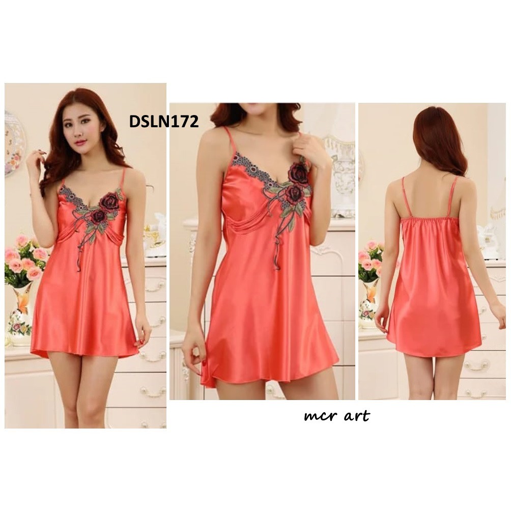 Dress Tanktop Daster Wanita Renda Flower Bordir